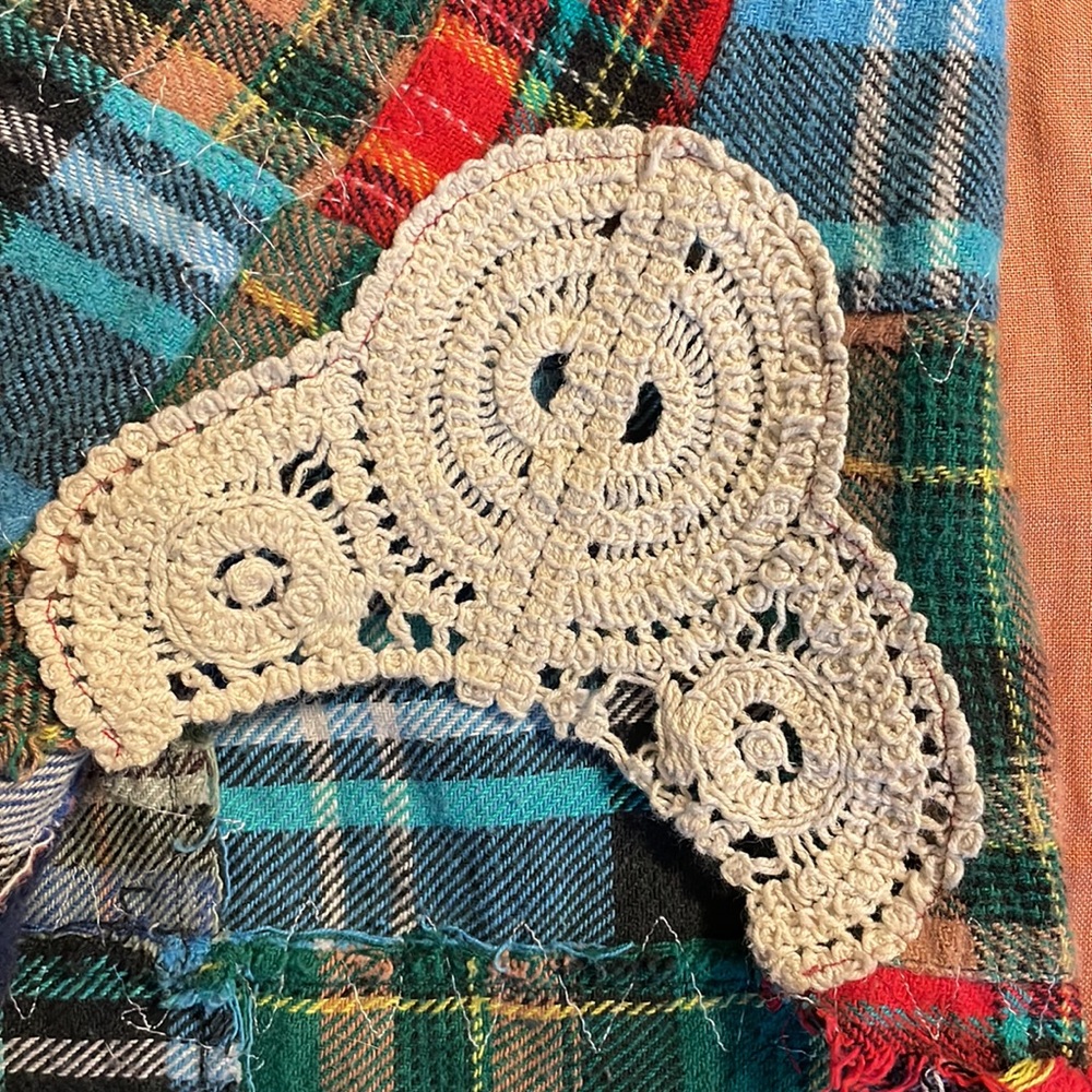 Free People patchwork flannel, medium - Picture 5 of 10